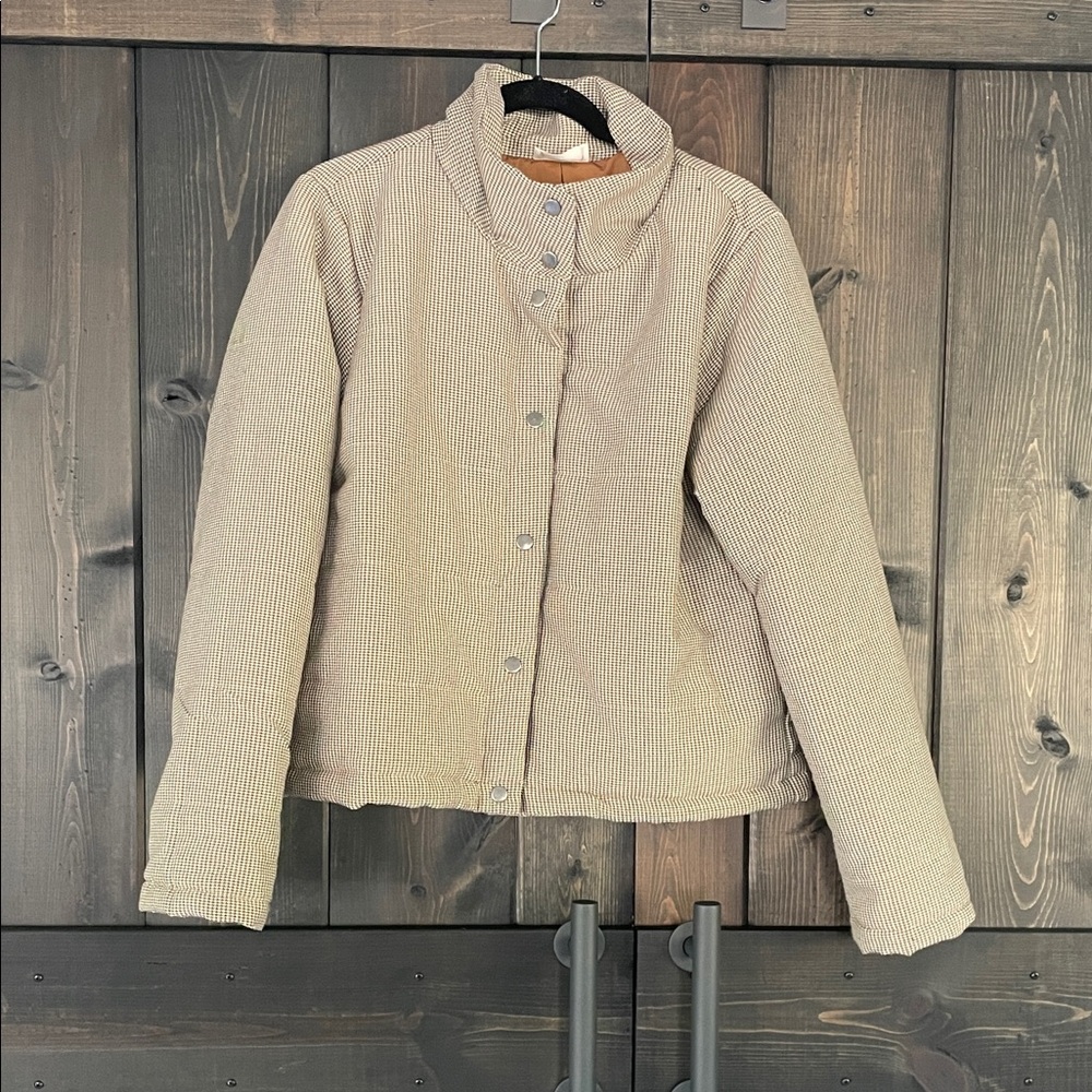 Brown Tan Puffer Jacket